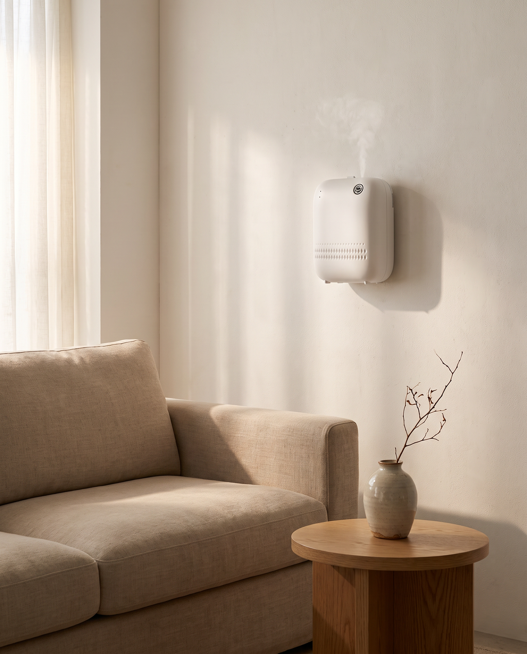 LUMINAE diffuser in a living room